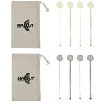 DH95158 Stainless Steel Cocktail Stirrers Set With Custom Imprint